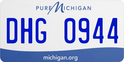MI license plate DHG0944