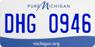 MI license plate DHG0946