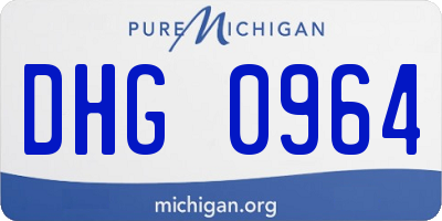 MI license plate DHG0964