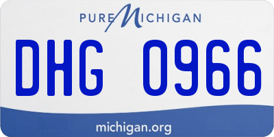 MI license plate DHG0966