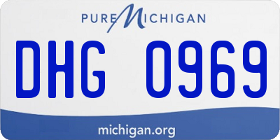 MI license plate DHG0969