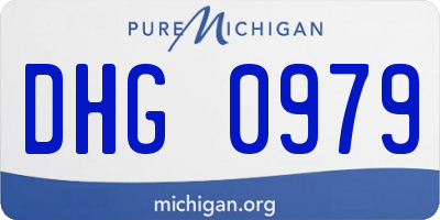 MI license plate DHG0979