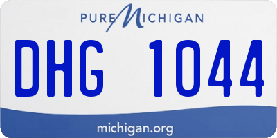 MI license plate DHG1044