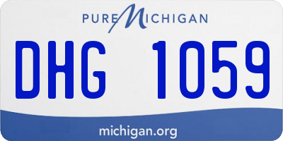 MI license plate DHG1059