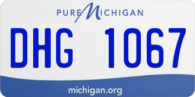 MI license plate DHG1067