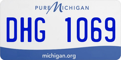 MI license plate DHG1069