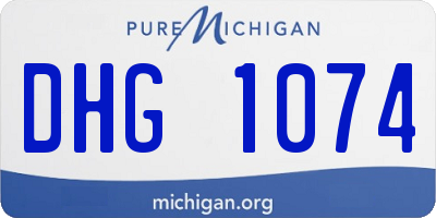 MI license plate DHG1074