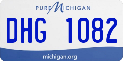 MI license plate DHG1082