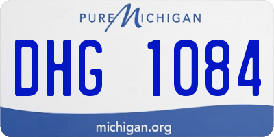 MI license plate DHG1084