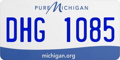 MI license plate DHG1085