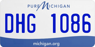 MI license plate DHG1086