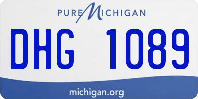 MI license plate DHG1089