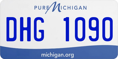 MI license plate DHG1090