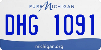 MI license plate DHG1091