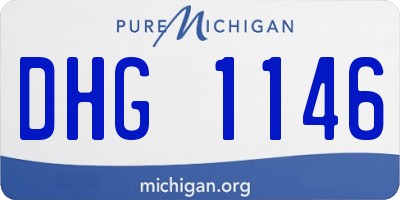 MI license plate DHG1146