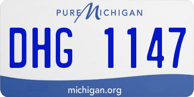 MI license plate DHG1147