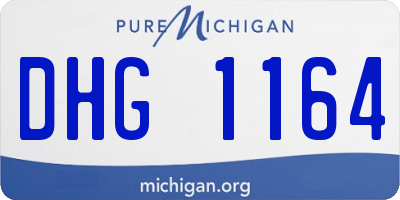 MI license plate DHG1164