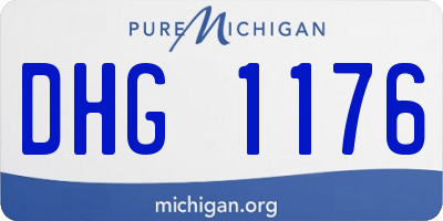 MI license plate DHG1176