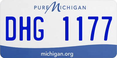 MI license plate DHG1177