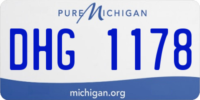 MI license plate DHG1178
