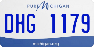 MI license plate DHG1179