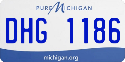 MI license plate DHG1186