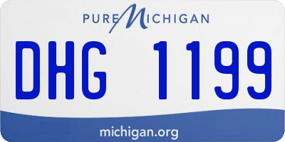 MI license plate DHG1199