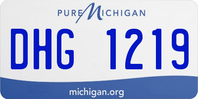MI license plate DHG1219
