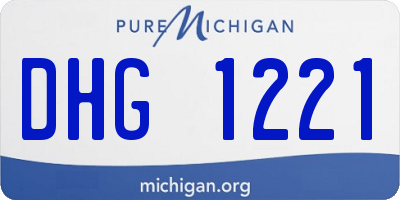 MI license plate DHG1221