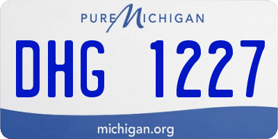 MI license plate DHG1227