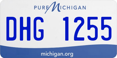 MI license plate DHG1255