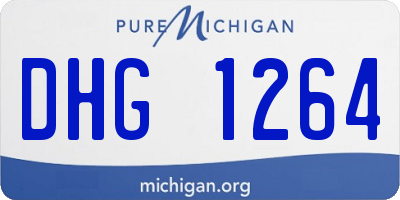 MI license plate DHG1264