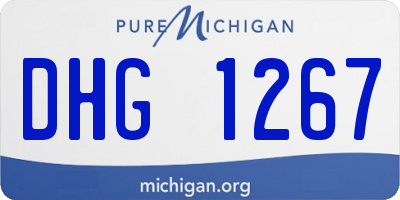 MI license plate DHG1267