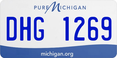 MI license plate DHG1269