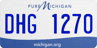 MI license plate DHG1270