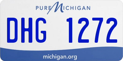 MI license plate DHG1272