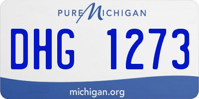 MI license plate DHG1273