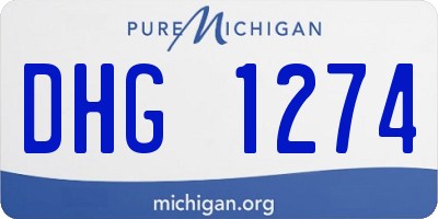 MI license plate DHG1274