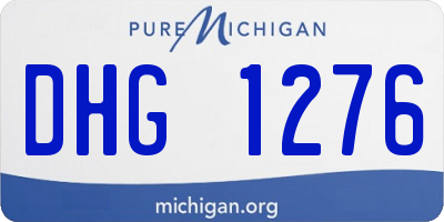 MI license plate DHG1276
