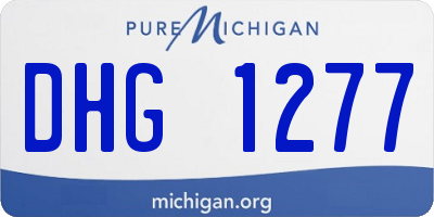 MI license plate DHG1277