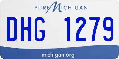 MI license plate DHG1279