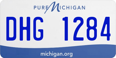 MI license plate DHG1284