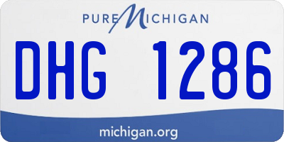MI license plate DHG1286