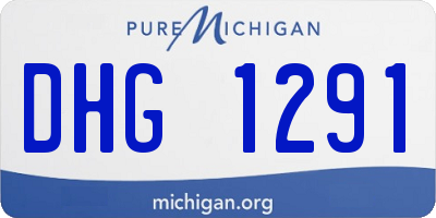 MI license plate DHG1291
