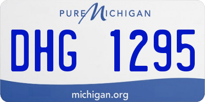 MI license plate DHG1295
