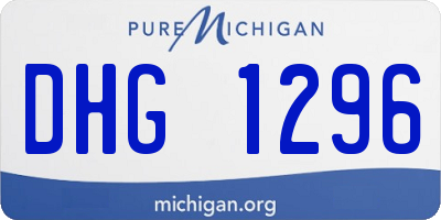 MI license plate DHG1296