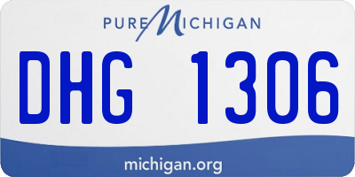 MI license plate DHG1306