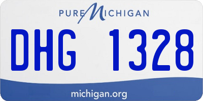MI license plate DHG1328