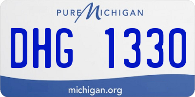 MI license plate DHG1330