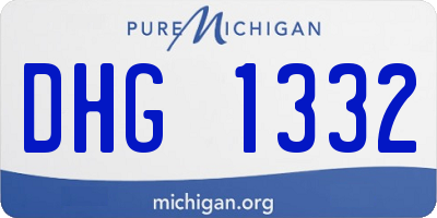 MI license plate DHG1332